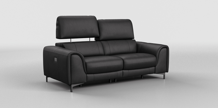 Zugognago - 2 seater sofa with 2 electric recliners